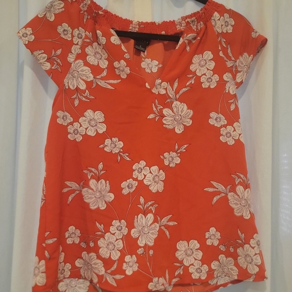 Sanctuary Orange Flutter Sleeve Blouse - Picture 3 of 7